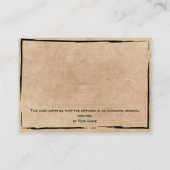 ロゴの追加によるアートワークの認証 名刺 (裏面)