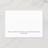 ロゴの追加によるアートワークの認証 名刺 (裏面)