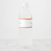 ロゴの追加の編集可能な色の原料の製品ラベル ペットボトルラベル (裏面)