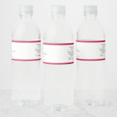 ロゴの追加の編集可能な色の原料の製品ラベル ペットボトルラベル (ボトル)