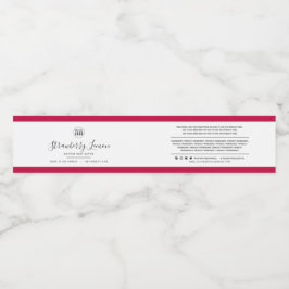 ロゴの追加の編集可能な色の原料の製品ラベル ペットボトルラベル