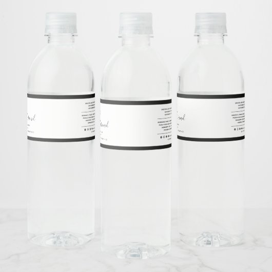 ロゴの追加の編集可能な色の原料の製品ラベル ペットボトルラベル (ボトル)