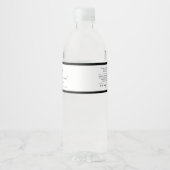 ロゴの追加の編集可能な色の原料の製品ラベル ペットボトルラベル (正面)