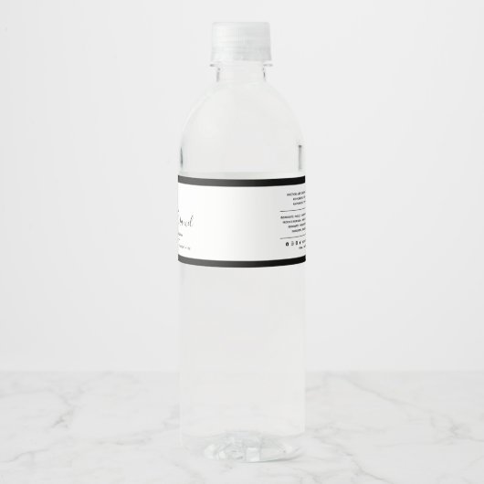 ロゴの追加の編集可能な色の原料の製品ラベル ペットボトルラベル (正面)