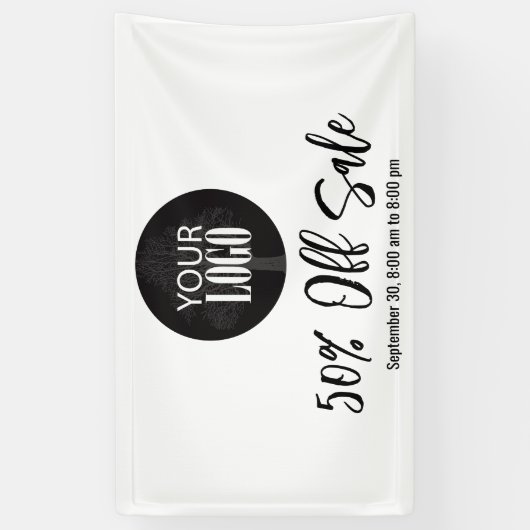 ロゴの追加の販売シンプル販売 横断幕 (縦)