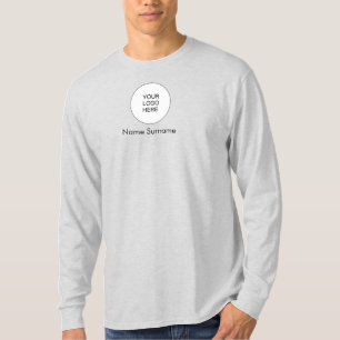 ロゴの追加をここにアップロードMens両面プリント Tシャツ