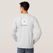 ロゴの追加をここにアップロードMens両面プリント Tシャツ (裏面フル)