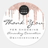 ロゴの追加を選択していただき、ありがとうございます。バラ白 ラウンドシール (正面)