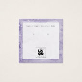 ロゴの追加アメジストグリッター大理石イヤリングディスプレイ (正面)