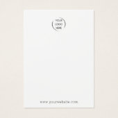 ロゴの追加オールインワンジュエリーディスプレイカード (正面)