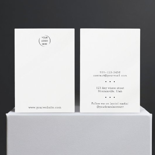 ロゴの追加オールインワンジュエリーディスプレイカード