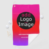 ロゴの追加カスタマイズ可能なビジネス用マゼンタビーチ ゴルフタオル (インサイチュ)