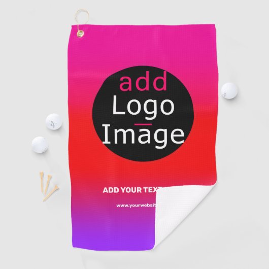 ロゴの追加カスタマイズ可能なビジネス用マゼンタビーチ ゴルフタオル (インサイチュ)