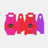 ロゴの追加カスタマイズ可能なBusiness Magenta フェイバーボックス (折り畳みなし)