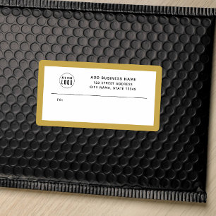 ロゴの追加カスタムビジネス縁ど差出人住所 ラベル