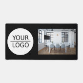 ロゴの追加カスタムフォト会社 デスクマット (正面)