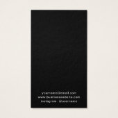 ロゴの追加カスタムブラックイヤリングホルダーカード (裏面)