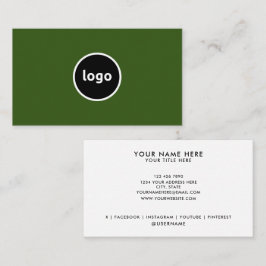 ロゴの追加カスタムプロフェッショナル名刺 名刺