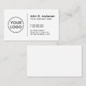 ロゴの追加カスタムプロフェッショナル 名刺 (正面/裏面)