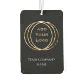 ロゴの追加カスタムプロモーションのクリスマスプレゼント カーエアーフレッシュナー (裏面)