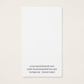 ロゴの追加カスタムホワイトイヤリングホルダーカード (裏面)