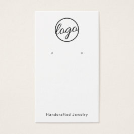 ロゴの追加カスタムホワイトイヤリングホルダーカード