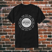 ロゴの追加カスタム会社ブランドロゴ Tシャツ