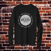 ロゴの追加カスタム会社ブランド長袖 Tシャツ