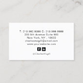 ロゴの追加カスタム円テンプレート名刺 名刺 (裏面)