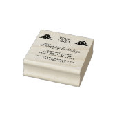 ロゴの追加カスタム文字クリスマスツリープロモーション ラバースタンプ (スタンプ)