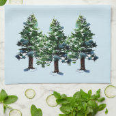 ロゴの追加カスタム文字パインツリープロモーション キッチンタオル (折り畳み)