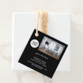 ロゴの追加カスタム文字フォトプロモーションブラック フェイバータグ (インサイチュ)