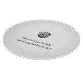 ロゴの追加カスタム文字プロモーションサークル カッティングボード (角)