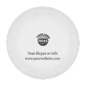 ロゴの追加カスタム文字プロモーションサークル カッティングボード (正面)