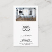 ロゴの追加カスタム文字プロモーション写真白 名刺 (正面)