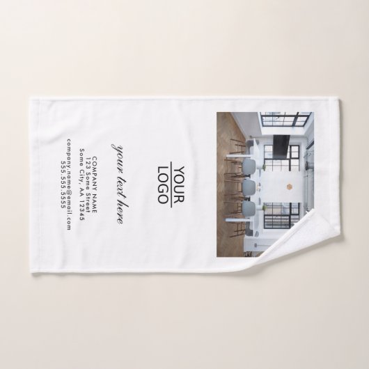 ロゴの追加カスタム文字プロモーション写真 ハンドタオル (ハンドタオル)