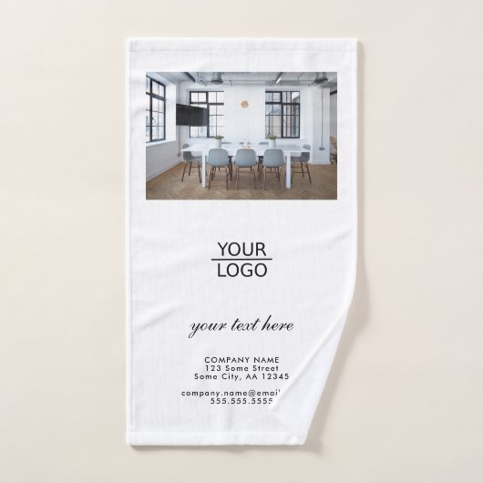 ロゴの追加カスタム文字プロモーション写真 ハンドタオル (ハンドタオル)