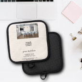 ロゴの追加カスタム文字プロモーション写真 鍋敷き