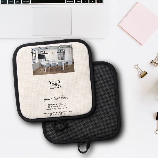 ロゴの追加カスタム文字プロモーション写真 鍋敷き