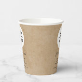ロゴの追加カスタム文字プロモーション素朴 紙コップ (左)