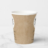 ロゴの追加カスタム文字プロモーション素朴 紙コップ (右)
