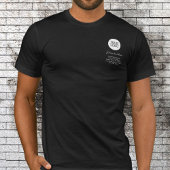 ロゴの追加カスタム文字プロモーション黒 Tシャツ