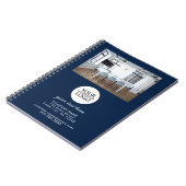 ロゴの追加カスタム文字プロモーションPhoto Blue ノートブック (左側)