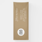 ロゴの追加カスタム文字会社のプロモーション 横断幕 (縦)