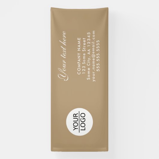 ロゴの追加カスタム文字会社のプロモーション 横断幕 (縦)