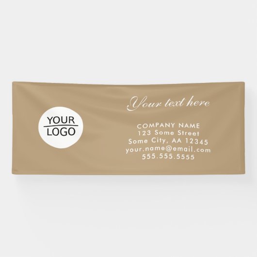 ロゴの追加カスタム文字会社のプロモーション 横断幕 (横)