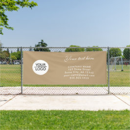 ロゴの追加カスタム文字会社のプロモーション 横断幕