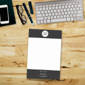 ロゴの追加カスタム文字会社プロモーションブラック ポストイット