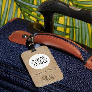 ロゴの追加カスタム文字会社プロモーションブラック ラゲッジタグ