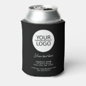 ロゴの追加カスタム文字会社プロモーションブラック 缶クーラー (缶裏面)